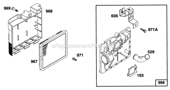 Engine 6 Diagram and Parts List for 10761B (4900001-4999999)(1994) Lawn Boy Lawn Mower